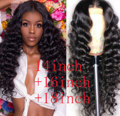 Human Hair Loose Deep Lace Frontal Wigs 13x4 Headgear Human Hair Loose Deep Lace Frontal Wigs 13x4 Headgear